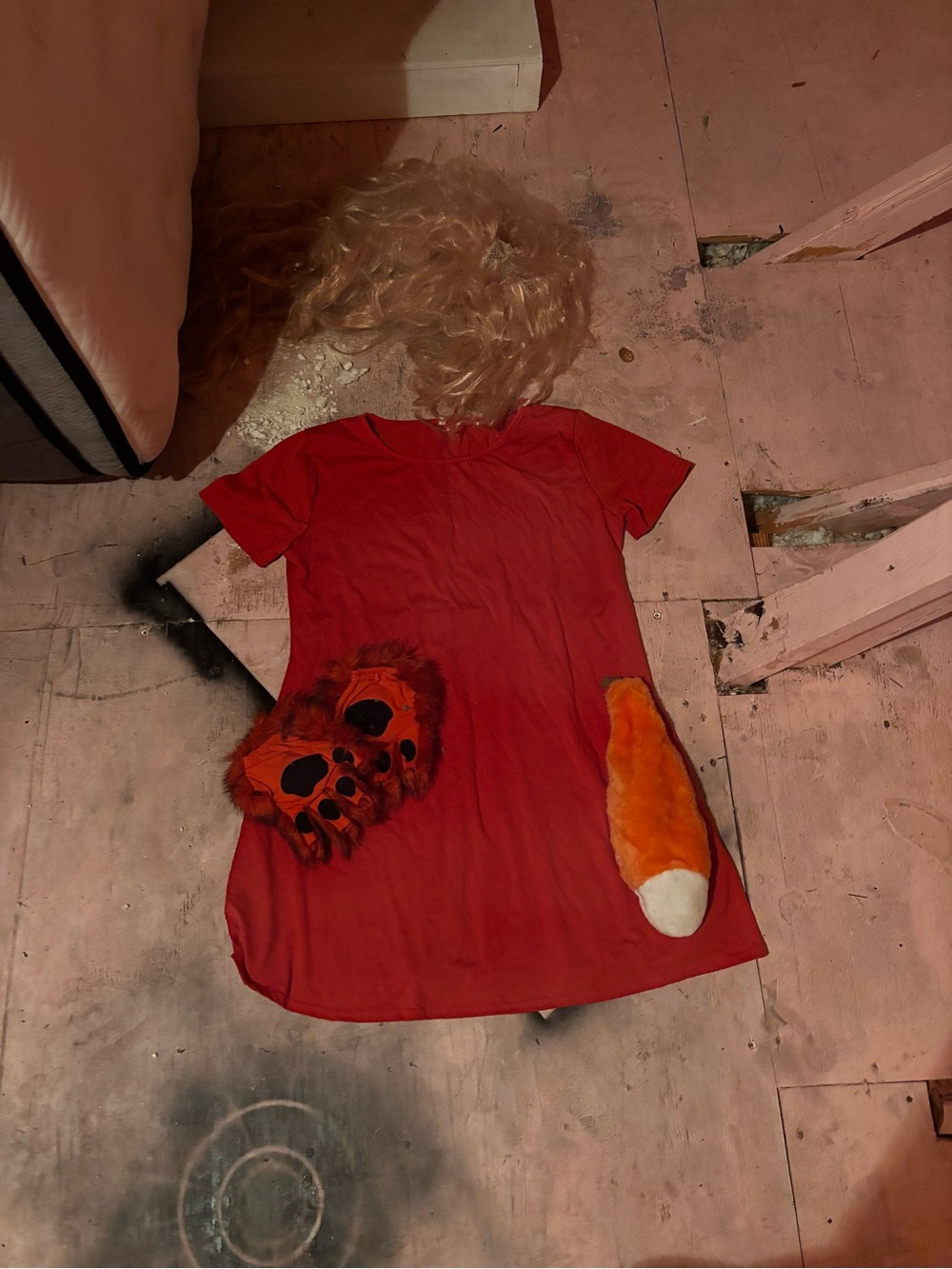 Kids Red Short-Sleeve Dressup for fox